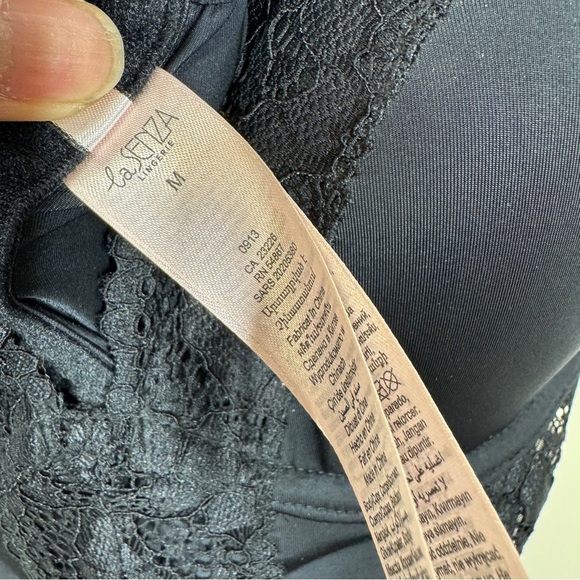 La SENZA Cowgirl Bustier Black Lace Festival Boho Top Size Medium - Picture 12 of 14